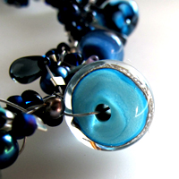 Green Turquoise Venetian Bombe